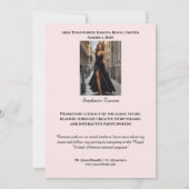 Carte d'autographe de concours Rose Gold Glam Conc (Dos)