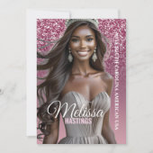 Carte d'autographe de concours Rose Gold Sparkle P (Devant)