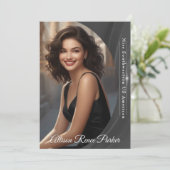 Carte d'autographe de concours Sunburst Shimmer Ph (Debout devant)