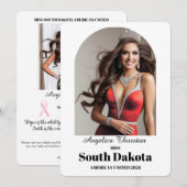 Carte d'autographe de la page de l'essentiel éléga (Devant / Derrière)