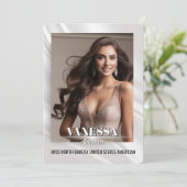 Carte d'autographe de la Sheer Sunburst Pageant (Debout devant)