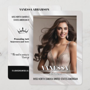 Carte d'autographe de spectacle Sheer Sunburst