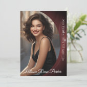 Carte d'autographe Sangria Shine pour concours de (Debout devant)
