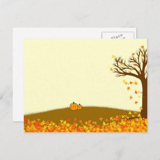 Carte d'automne (Devant / Derrière)