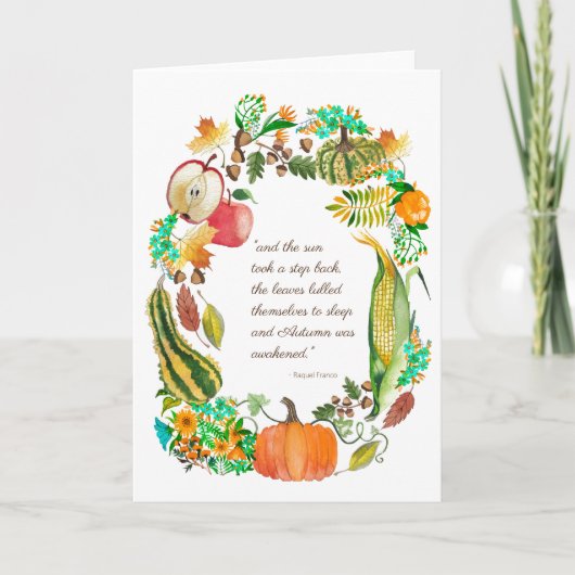 Carte d'automne Art pour la charité (Devant)