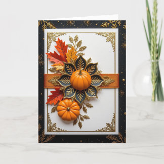 Carte d'automne, Carte d'automne joyeuse, Carte d'