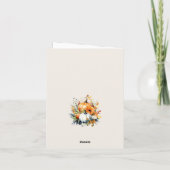 Carte d'automne des Citrouilles de Thanksgiving Wa (Dos)