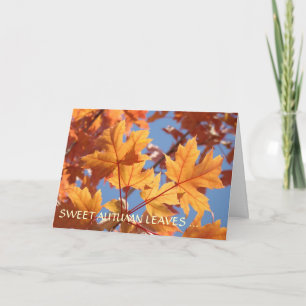 CARTE D'AUTOMNE Grand-mère la plus chère Personnal