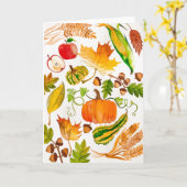 Carte d'automne pour la charité (Fleur jaune)