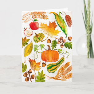 Carte d'automne pour la charité