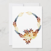 Carte d'automne Thanksgiving personnalisée (Dos)