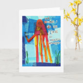 Carte Dave apprécie un genièvre et un tonique (Fleur jaune)