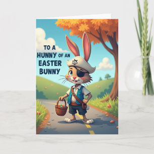 Carte d'aventure de Pâques du lapin joyeux