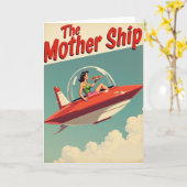 Carte d'aventure Rétro Mère Bateau (Fleur jaune)