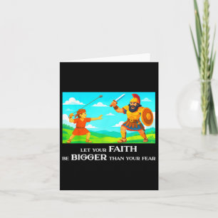 Carte David Et Goliath Christian Inspiration Men, Wom