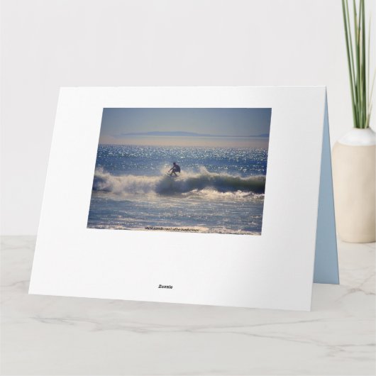 Carte David Happy Surfer D'Anniversaire Avec Arc En Ciel (Dos)