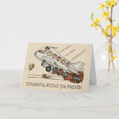 Carte d'avion Cartoon volant du pilote (Fleur jaune)