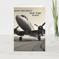 Carte d'avion vintage intemporel