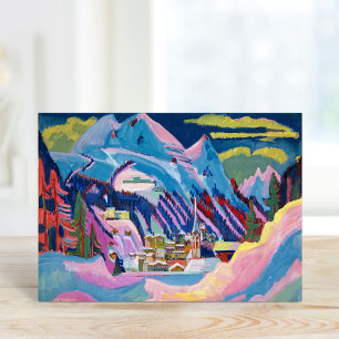 Carte Davos en hiver Ernst Ludwig Kirchner