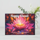 Carte Dawn de Diya Diwali (Debout devant)