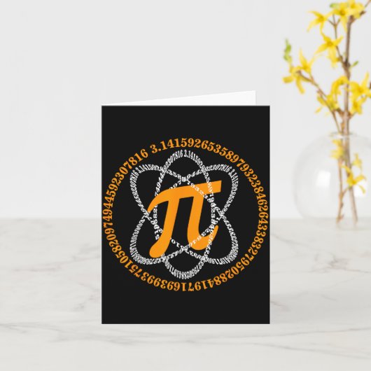 Carte Day 3,14 Number Symbol Math Science Gift  (Fleur jaune)