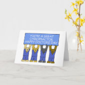 Carte Day de chiroprakteur de docteur heureux (Fleur jaune)