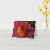 Carte Day Lilly Note (Fleur jaune)