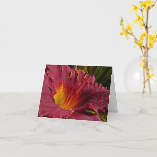 Carte Day Lilly Note (Fleur jaune)