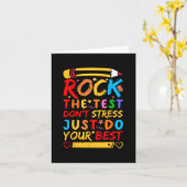 Carte Day Rock Le Test Funky Enseignant Test Ex (Fleur jaune)