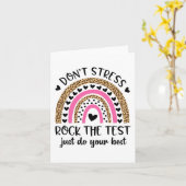 Carte Day Rock Le Test Rainbow Teacher Da test Da (Fleur jaune)