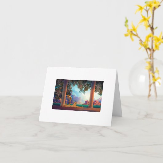 Carte DAYBREAK Maxfield Parrish 1922 ... 2025 (Fleur jaune)