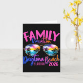 Carte Daytona Beach Florida Vacation 2026 Matching Famil (Fleur jaune)