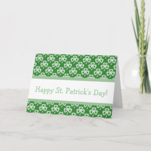 Carte Dazzling Shamrock St. Patrick's Day Greeting Card
