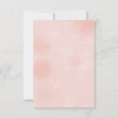 Carte d'Baby shower Blush Hydrangea (Dos)