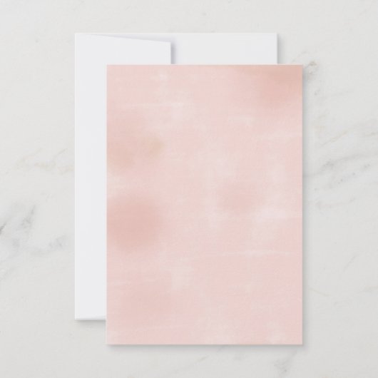 Carte d'Baby shower Blush Hydrangea (Dos)