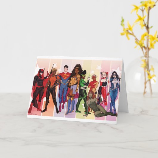 Carte DC Pride Comic Cover 2022 Variant (Fleur jaune)