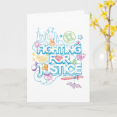 Carte DC Super Hero Girls Fighting For Justice (Fleur jaune)