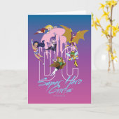 Carte DC Super Hero Girls Skyline (Fleur jaune)