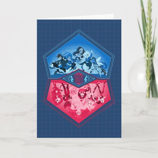 Carte DC Super Hero Girls Teamwork Bataille (Devant)