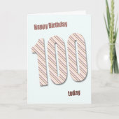 Carte de 100e anniversaire (Devant)
