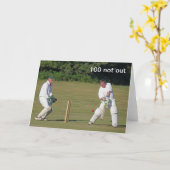 Carte de 100e anniversaire de cricket (Fleur jaune)