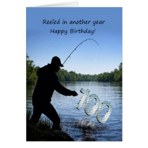 Carte de 100e anniversaire pour pêcheur