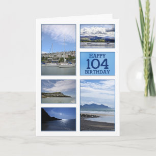 Carte de 104e anniversaire de Seascapes