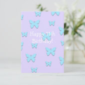 Carte de 11e anniversaire papillon (Debout devant)
