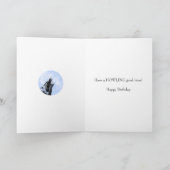 Carte de 16e anniversaire de loup fantôme (Intérieur)