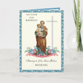 Carte de 18e anniversaire pour filleul catholique (Devant)