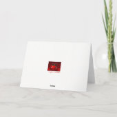 Carte de 19e anniversaire de mariage avec du vin (Dos)