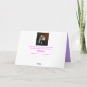 carte de 19e anniversaire de rat blanc (Dos)