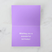 carte de 19e anniversaire de rat blanc (Intérieur)