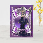 Carte de 19e anniversaire, heureux 19e Anniversair (Fleur jaune)